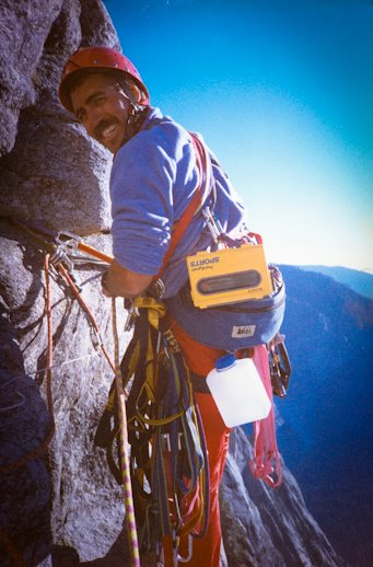 Dave climbing Half Dome
