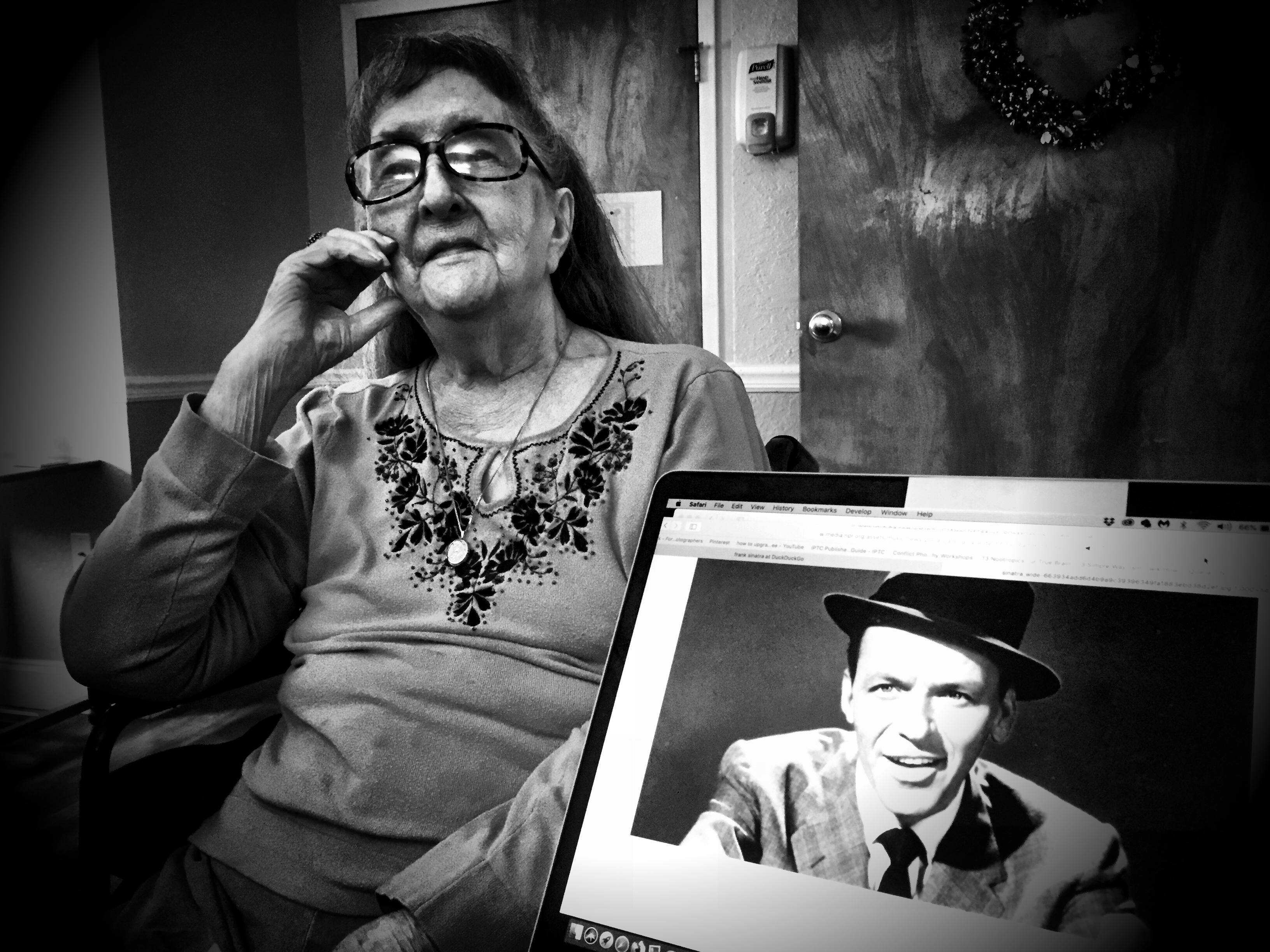 Mom and Old Blue Eyes.jpg